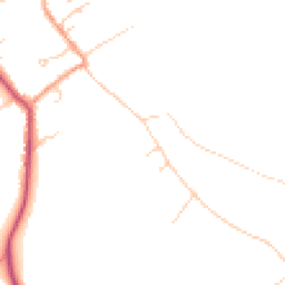 Daytime road noise heatmap for SO20 8BG