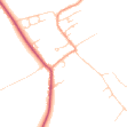 Daytime road noise heatmap for SO20 8BS