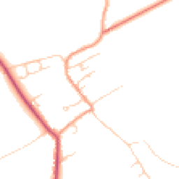 Daytime road noise heatmap for SO20 8EB