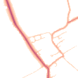 Daytime road noise heatmap for SO20 8FA
