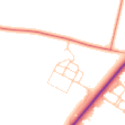 Daytime road noise heatmap for SO20 8GH