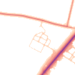 Daytime road noise heatmap for SO20 8GJ