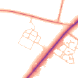Daytime road noise heatmap for SO20 8GR