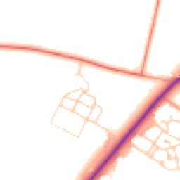 Daytime road noise heatmap for SO20 8GS