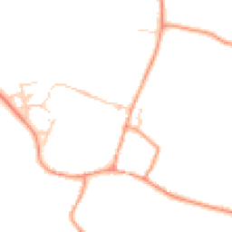 Daytime road noise heatmap for SO20 8JY