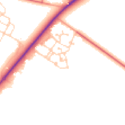Daytime road noise heatmap for SO20 8QS