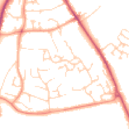 Daytime road noise heatmap for SO21 1AH