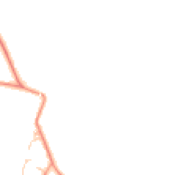 Daytime road noise heatmap for SO21 1AQ