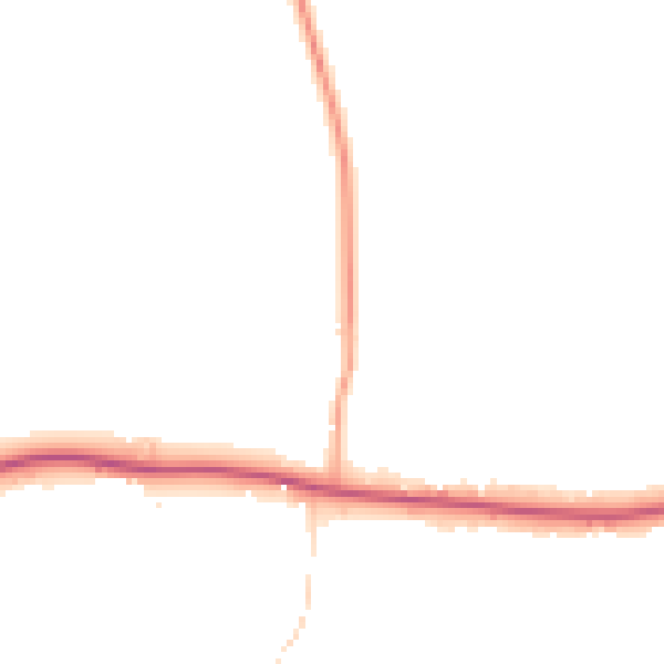 Daytime road noise heatmap for SO21 1AS