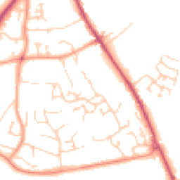 Daytime road noise heatmap for SO21 1DL