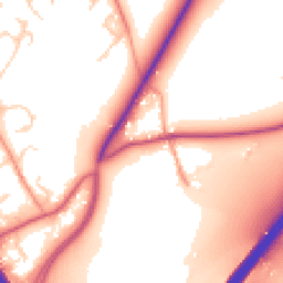 Daytime road noise heatmap for SO21 1DR
