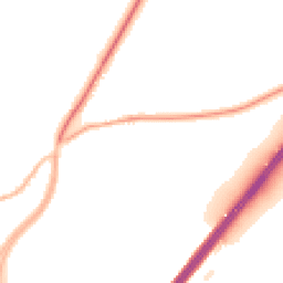 Night-time road noise heatmap for SO21 1DS