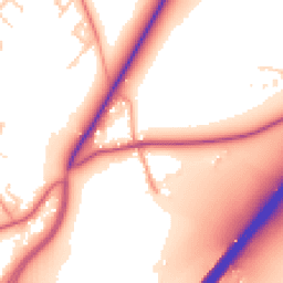 Daytime road noise heatmap for SO21 1DU