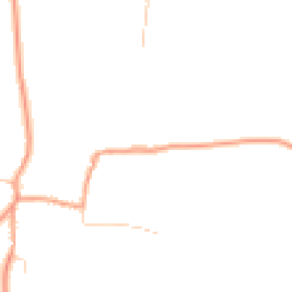 Daytime road noise heatmap for SO21 1EE