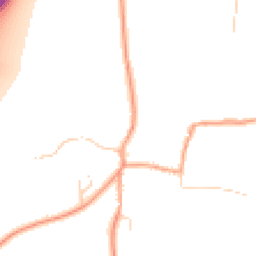 Daytime road noise heatmap for SO21 1EQ