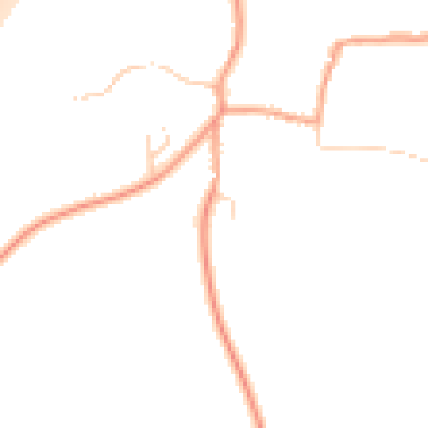 Daytime road noise heatmap for SO21 1EW
