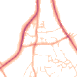 Daytime road noise heatmap for SO21 1FN