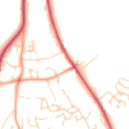 Daytime road noise heatmap for SO21 1FX