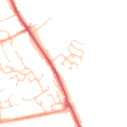 Daytime road noise heatmap for SO21 1FY