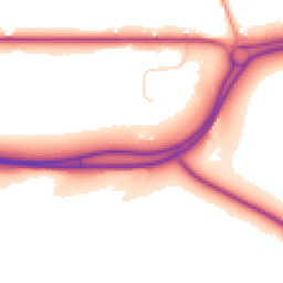 Daytime road noise heatmap for SO21 1HP