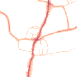 Daytime road noise heatmap for SO21 1NH