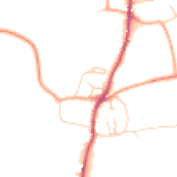Daytime road noise heatmap for SO21 1NL