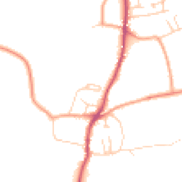 Daytime road noise heatmap for SO21 1NN
