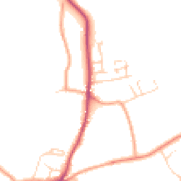 Daytime road noise heatmap for SO21 1NP