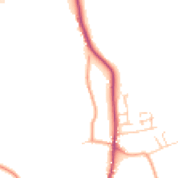 Daytime road noise heatmap for SO21 1NT