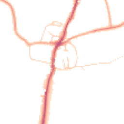 Daytime road noise heatmap for SO21 1QR