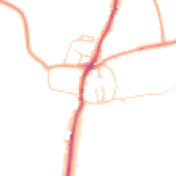 Daytime road noise heatmap for SO21 1RB