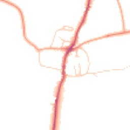 Daytime road noise heatmap for SO21 1RF