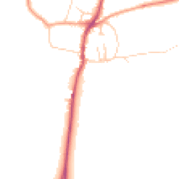 Daytime road noise heatmap for SO21 1RH