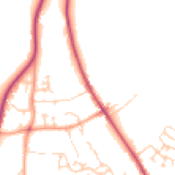 Daytime road noise heatmap for SO21 1RS