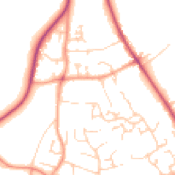Daytime road noise heatmap for SO21 1SS
