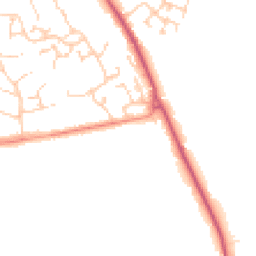 Daytime road noise heatmap for SO21 1SY