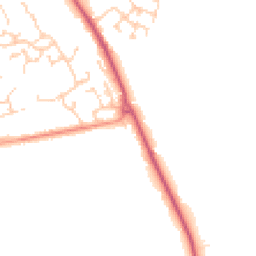 Daytime road noise heatmap for SO21 1SZ
