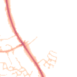 Daytime road noise heatmap for SO21 1TA