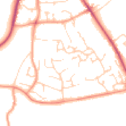 Daytime road noise heatmap for SO21 1UA
