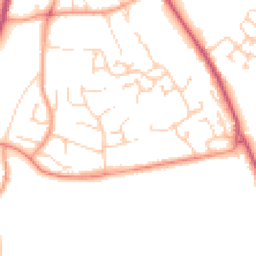Daytime road noise heatmap for SO21 1UE