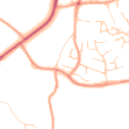 Daytime road noise heatmap for SO21 1UG