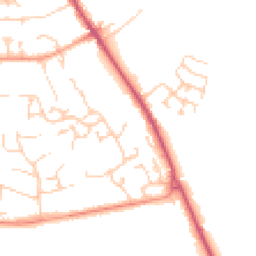 Daytime road noise heatmap for SO21 1WN