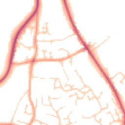 Daytime road noise heatmap for SO21 1XD