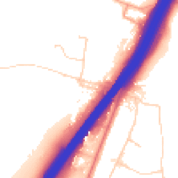 Daytime road noise heatmap for SO21 2AB