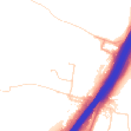Daytime road noise heatmap for SO21 2BE