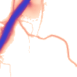 Daytime road noise heatmap for SO21 2BN