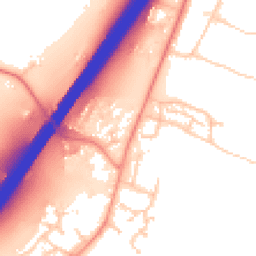 Daytime road noise heatmap for SO21 2DR