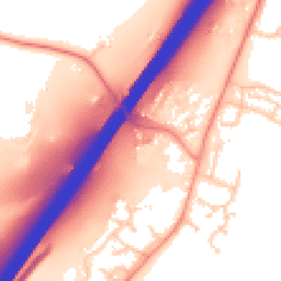 Daytime road noise heatmap for SO21 2DU