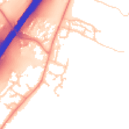 Daytime road noise heatmap for SO21 2ED