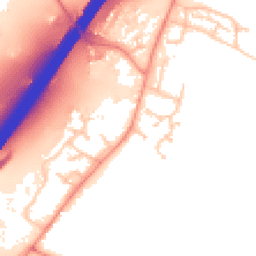 Daytime road noise heatmap for SO21 2EE